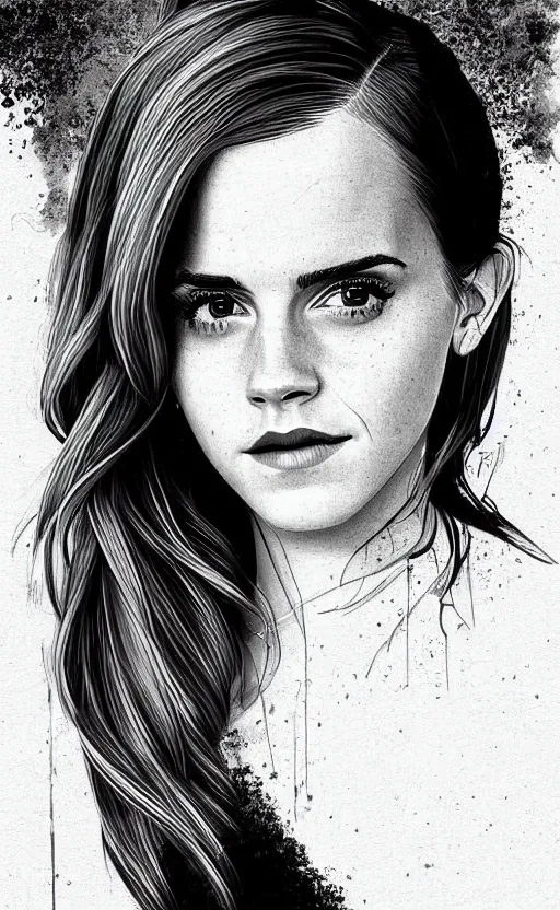 Image similar to Digital art of Emma Watson by RossDraws