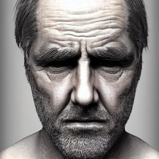 Image similar to confused man portrait ,photo realistic, high detail
