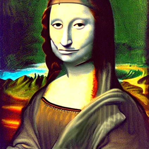 Image similar to a cat as gioconda