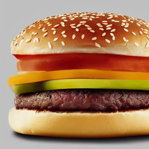 Prompt: The all new McDonalds Capybara Meat Burger