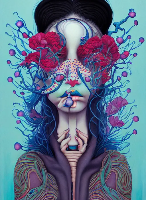 Image similar to painting of a woman by rik oostenbroek, james jean, amy sol