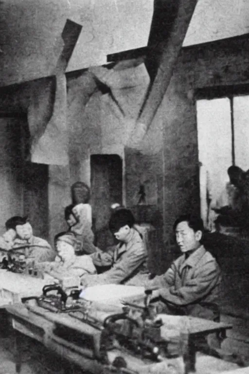 Image similar to unit 7 3 1, historical photo, japanese in china in 1 9 4 0 s, scientific research, clear photo
