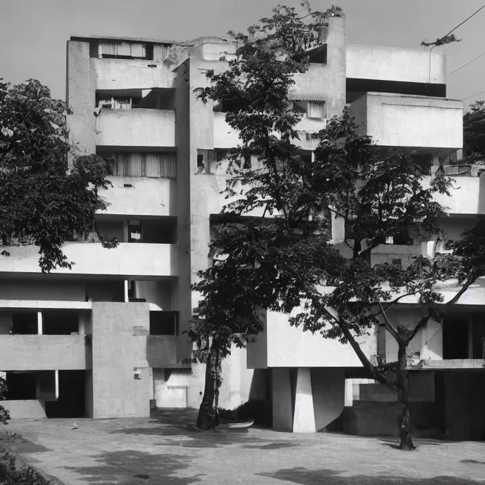 Prompt: building designed by corbusier