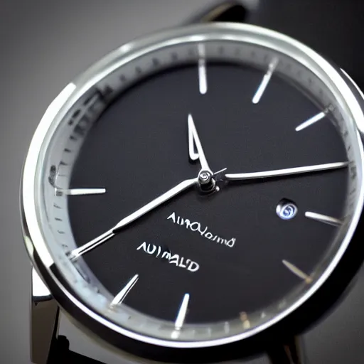 Prompt: close up image of anuclear powered wrist watch