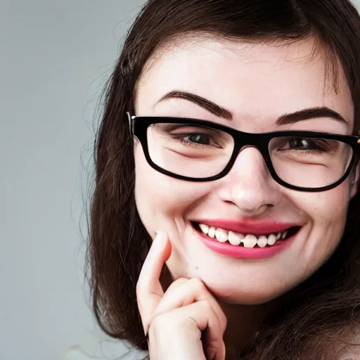 Prompt: realistic ultra high detail beautiful portrait of a freckled woman with a unibrow smiling with spaced buck teeth and glasses, booger nose and zit covered skin with splotchy complexion and large ears