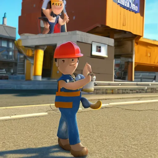 Prompt: bob the builder as a real person, photorealistic, cinematic