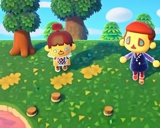 Image similar to a cryptid in animal crossing