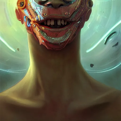 Prompt: a venus flytrap monster astronaut defined facial features, intricate abstract. cyberpunk, symmetrical facial features. by ruan jia and artgerm and range murata and wlop and ross tran and william - adolphe bouguereau and beeple. key art. fantasy illustration. award winning, artstation, intricate details, realistic, hyperdetailed, 8 k resolution