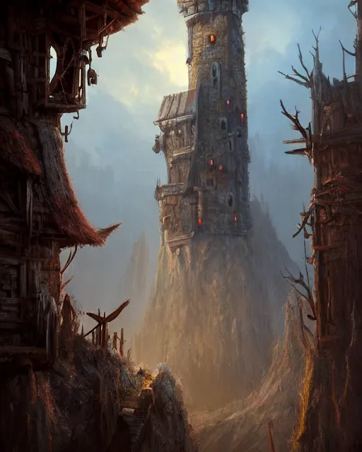 Prompt: dramatic hangman scene at the gallows pole!!! robust fantasy castle, calming, uplifting mood, ultra realistic, funny, small buildings, highly detailed, epic lighting, illuminated, cinematic, morning, art by eddie mendoza
