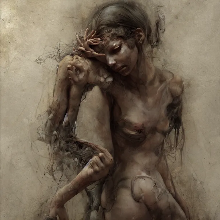 Image similar to angel, 3 d render, esao andrews, jenny saville, surrealism, dark art by james jean, greg rutkowski