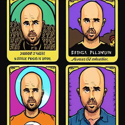 Image similar to Karl Pilkington tarot card