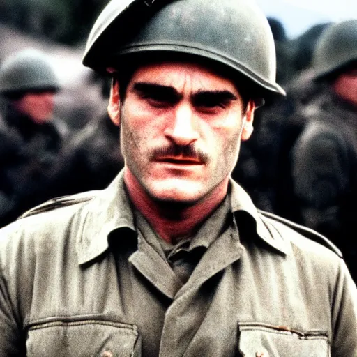 Image similar to Joaquin Phoenix starring in saving private Ryan