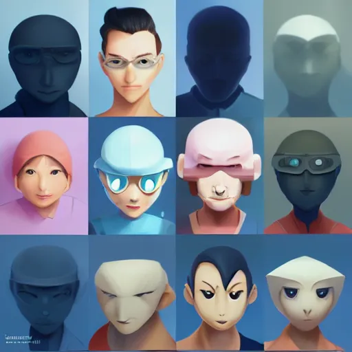 Image similar to face icon stylized minimalist nintendo 3 ds, loftis, cory behance hd by jesper ejsing, by rhads, makoto shinkai and lois van baarle, ilya kuvshinov, rossdraws global illumination