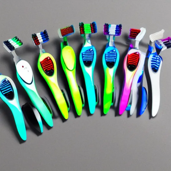 Image similar to RGB gaming toothbrush manufactured by the company Razor