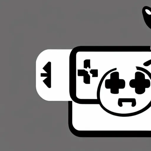 Prompt: a logo with a controller and a smart phone called game and app development
