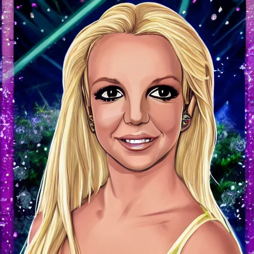 Prompt: Britney Spears as a Disney princess