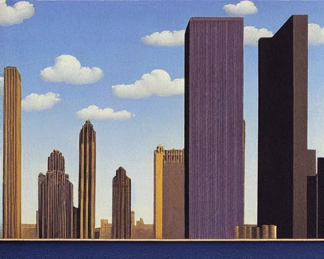 Image similar to chicago by rene magritte