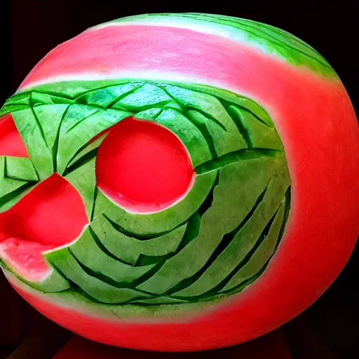 Image similar to watermelon carving of an infant