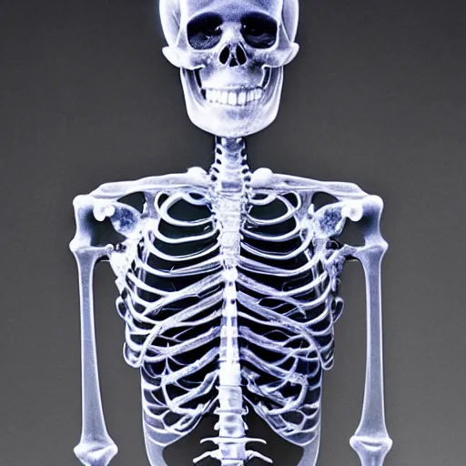 Image similar to a photo of a crystal skeleton