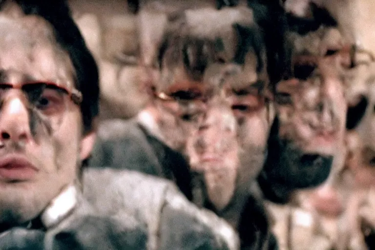 Image similar to a cinematic still of meeboo bohtrops, shmiggle biggles in the bleem podorkers, closeup