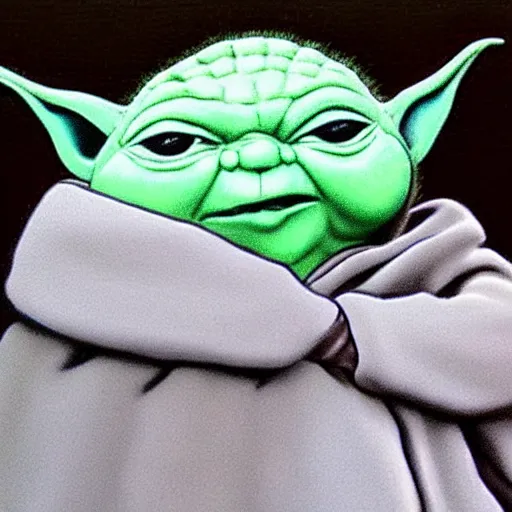 Image similar to obese Yoda