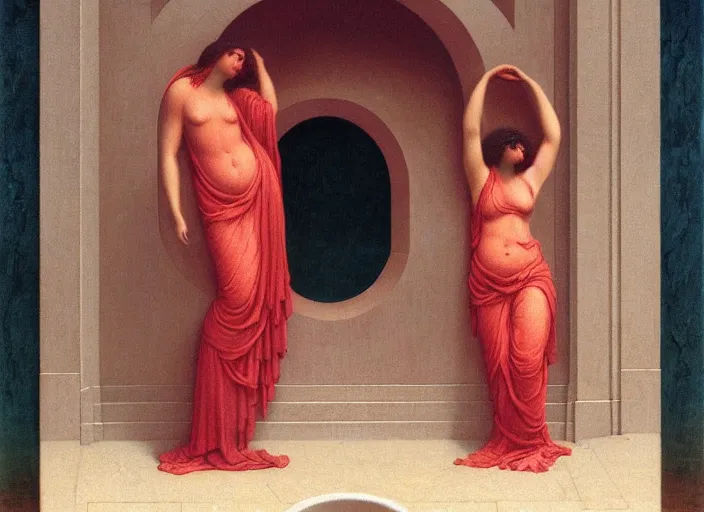 Prompt: an image of hell by john william godward, eclipse, sea of blood desert