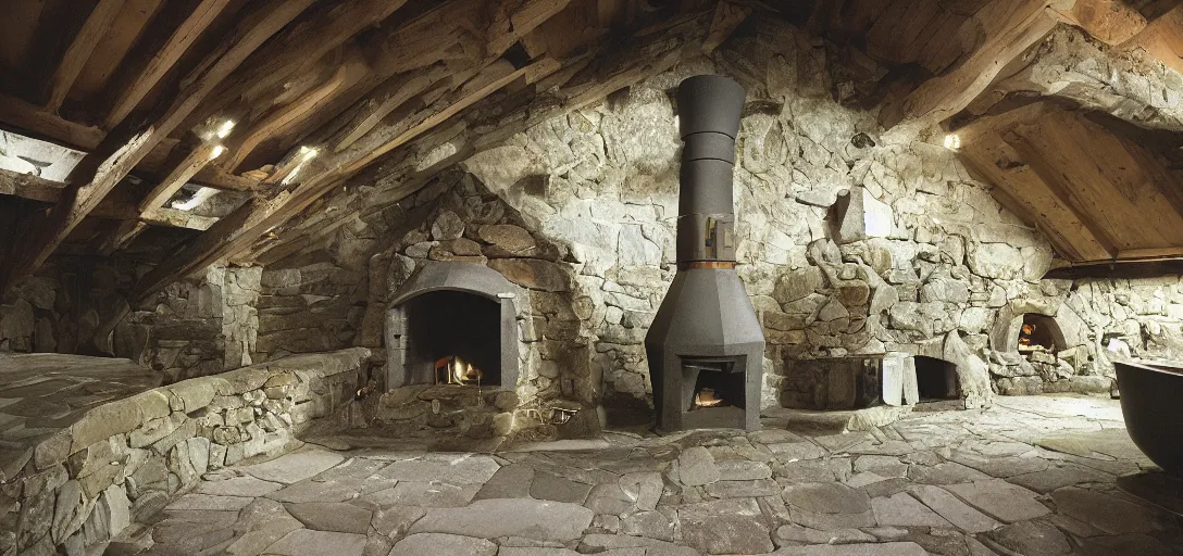 Prompt: scottish blackhouse designed by norman foster. fujinon premista 1 9 - 4 5 mm t 2. 9. portra 8 0 0.