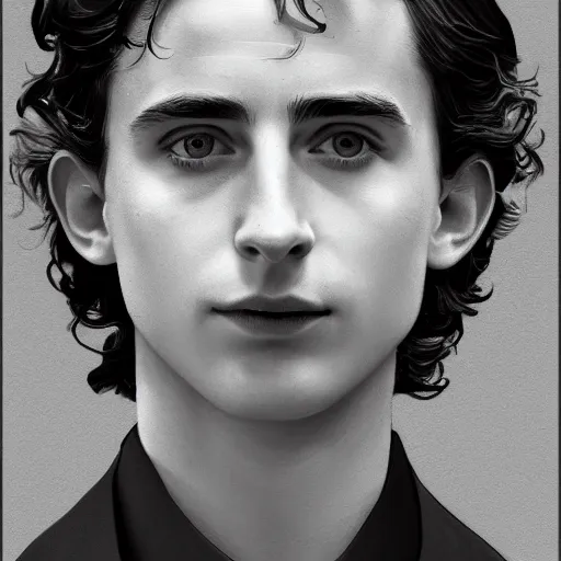 Prompt: character design, timothee chalamet believing in nothing and launching into the stratosphere with jennifer lawrence or whatever, in the style of killian eng kawase hasui james jean, artstation trending, 8 k, photorealistic, volumetric lighting caustics, black and white, detailed af