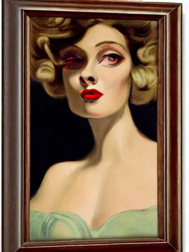 Image similar to portrait of abbey lee by enoch bolles