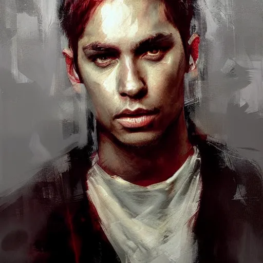 Image similar to face protrait of darnis targaryen, realistic, ultrahd, jeremy mann painting