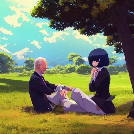 Urabe Mikoto, Mysterious Girlfriend X, park, bench, drink, trees, grass,  green