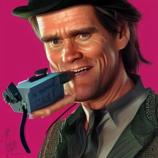 Prompt: Jim Carrey is a cowboy, hyperdetailed, artstation, cgsociety, 8k