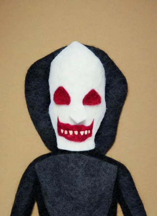 Image similar to nosferatu made from felt