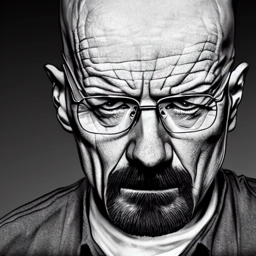 Image similar to Walter White crying, moody lighting, photorealistic,