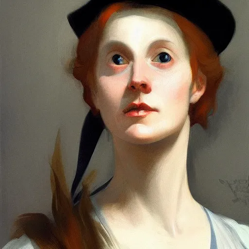 Prompt: a realistic witch in the 1 7 0 0 s portrait, by edward hopper, new artstation artist,