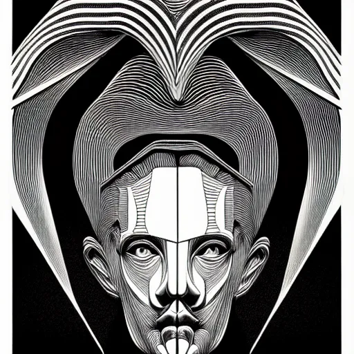 Image similar to white conceptual figurative post - morden monumental abstract portrait made by escher and piranesi, highly conceptual figurative art, intricate detailed illustration, illustration sharp geometrical detail, vector sharp graphic, controversial poster art, polish poster art