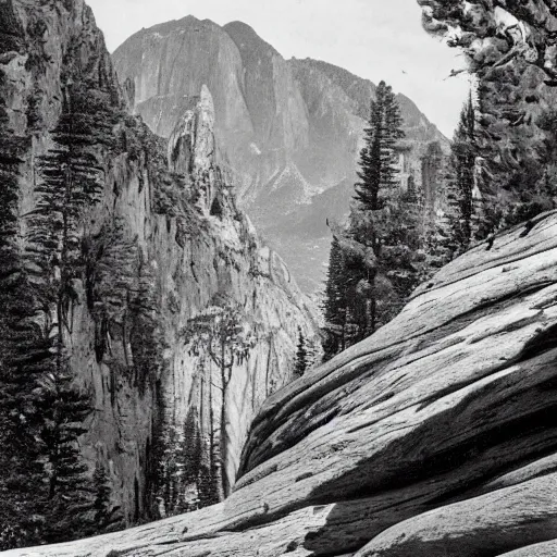 Image similar to a portrait of a character in a scenic environment by Ansel Adams