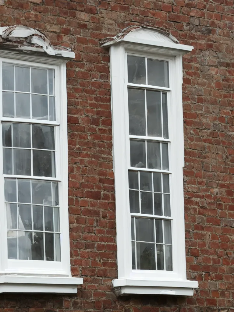 Image similar to oval sash window on a british wall