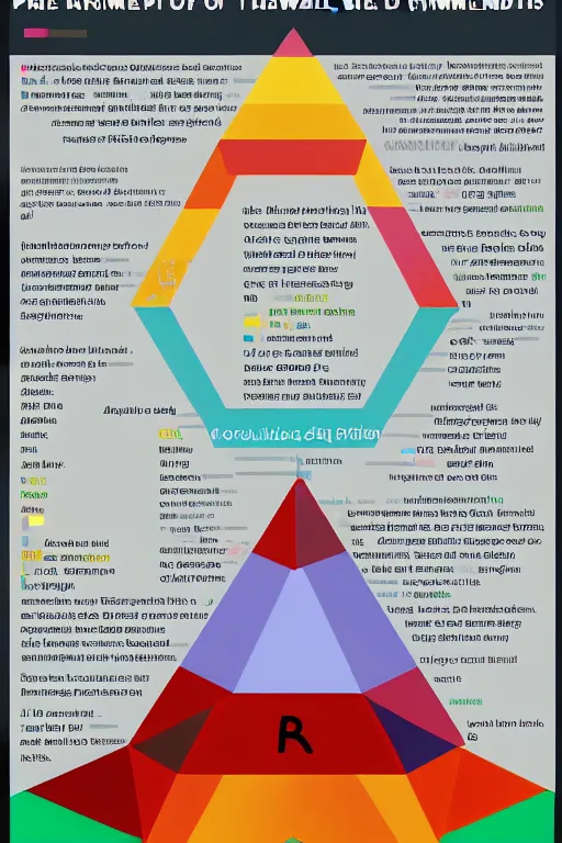 Prompt: a collection of prisms of all the chemical elements in the world, infographic