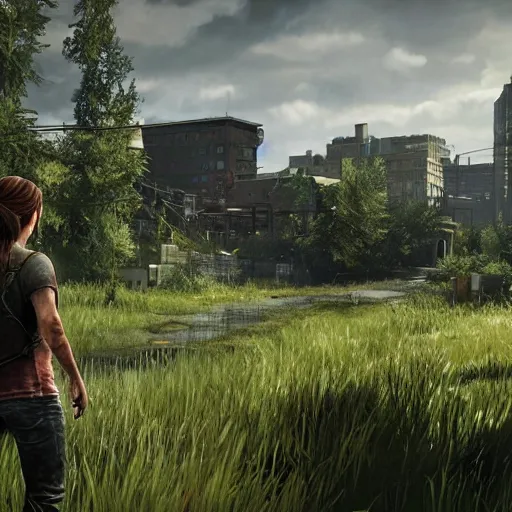 Image similar to a screen shot of the last of us part 2