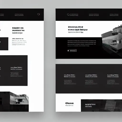 Image similar to a brutalist personal landing page template trending on dribbble intricate design 4 k detailed