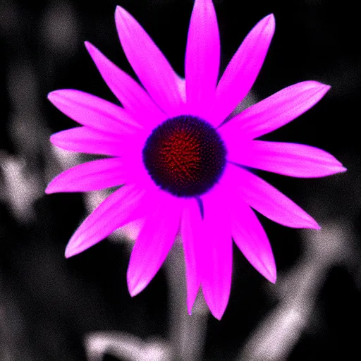 Image similar to a flower in infrared