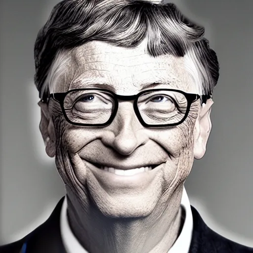 Prompt: bill gates, digital art