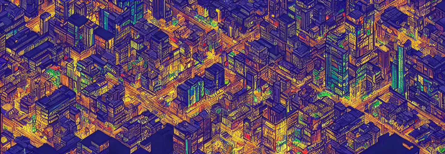 Image similar to !dream view of a pixelart of tokyo, very detailed citycape at night, realistic, imaginfx, artstation, pintrerest, ukiuo-e and studio ghilbi style, /r/pixelart,