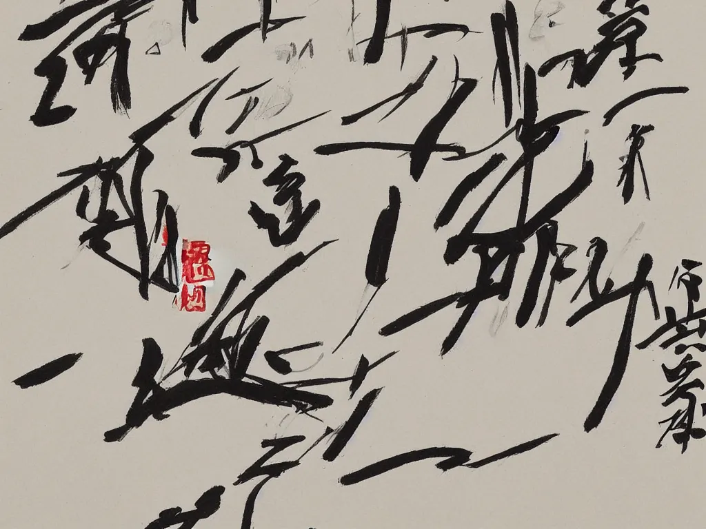 Image similar to artwork by qi baishi