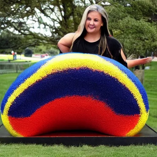 Prompt: the worlds biggest skittle has been found