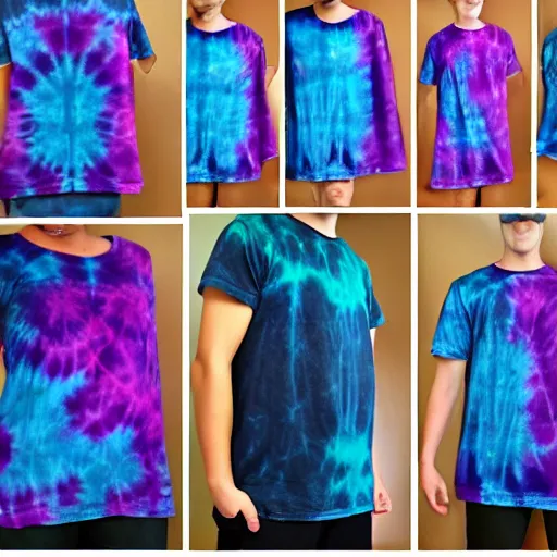 Image similar to A tie-dyed t-shirt