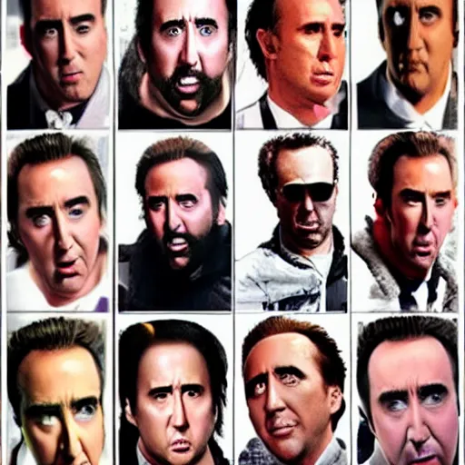 Image similar to Everyone is Nicolas Cage