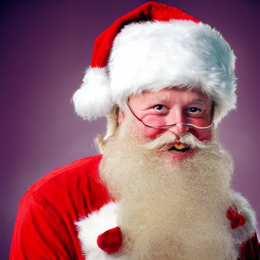 Image similar to santa claus wearing a viking helmet