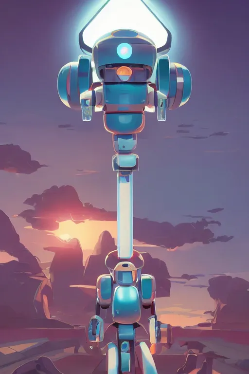 Image similar to metabots medabots medarotto medarot robot minimalist comics, behance hd by jesper ejsing, by rhads, makoto shinkai and lois van baarle, ilya kuvshinov, rossdraws global illumination ray tracing hdr radiating a glowing aura